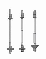 Изображение товара Болт фундаментный с анкерной плитой 140х5000, исполнение 1