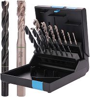 Изображение товара Набор резьбонарезных инструментов Volkel 47866 14 предметов Метрическая резьба