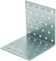 Уголок крепежный равносторонний 120х120х2 мм KUR, оцинкованная сталь