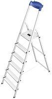 Стремянка 6 ступеней HAILO StandartLine L58E 8158-627, алюминий