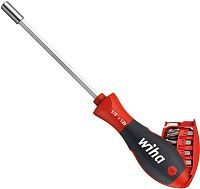 Отвертка с насадками Standard SL (2 шт) и PH (6 шт) Wiha 32903, сталь Cr-V