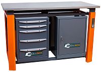 Верстак с двумя тумбами 1508х755х924 мм КМК ToollBox ТВР1500(ТВ0-ТВ5)
