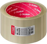 Лента клейкая упаковочная (скотч) упрочнённая 48х0,05 мм 60 м ЗУБР 12031-50, прозрачная