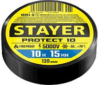 Изолента 15х10 5000 В Protect-10 Stayer 12291-D_z01, черная