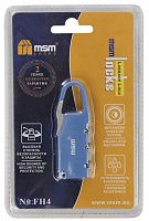 Изображение товара Навесной замок MSM FH4, синий