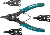 Изображение товара Универсальный комплект щипцов для стопорных колец Jonnesway P266