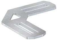 Угловое соединение плоское Fischer FMFF 90° 547841, горячеоцинкованная сталь