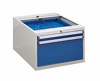 Тумба с выдвижными ящиками высота 370 мм, открывание 85% серия 55/37, Treston 61107005