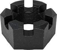 Гайка дюймовая корончатая UNF 3/4"-14 DIN 935, сталь без покрытия