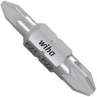 Бита двусторонняя крестовая PZ1/PZ2 длина 30 мм Wiha LiftUp 43863, сталь