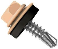 Саморез кровельный со сверлом 4,8х19 RAL 1034 пастельный желтый