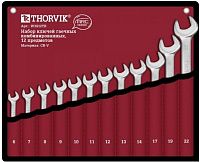 Набор ключей гаечных комбинированных 6-22 мм Thorvik ARC W3S12TB-T, 12 предметов
