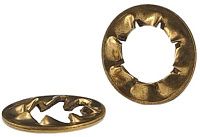 Шайба стопорная М4 с зубьями DIN 6798J(I), бронза (Silicon bronze)