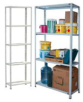 Изображение товара Стеллаж металлический до 150 кг, 5 полок Металл-завод СТФ 735-2,5 2500х700х300 мм