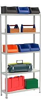 Стеллаж металлический до 100 кг, 5 полок Металл-завод СТФ 1555-2,5 2500х1500х500 мм