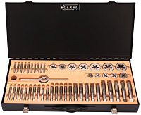 Набор метчиков и плашек BSW/BSF 1/4"-3/4" HSS-G Volkel V48046,  56 предметов