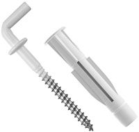 Дюбель с костылем 8х51 мм Pirat Will-L TOX 051701121, полиэтилен, 20 шт