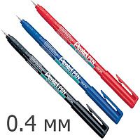 Супертонкий перманентный маркер 0,4 мм Pentel Green Label NMF50