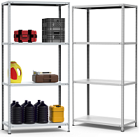 Изображение товара Стеллаж металлический до 145 кг, 4 полки Металл-завод СТФ 1034-1,8 1800х1000х300 мм