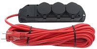 Влагозащищённый удлинитель 3 розетки 10 м 16 А IP54 КУБ PC-3G-3B-10(IP)