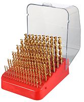 Изображение товара Набор свёрл по металлу 1-10 мм HSSE-Co5 TiN 135° DIN 338, H-Tools 215223TPRO, 91 шт