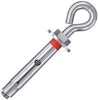Анкер втулочный с проушиной 8х45 Fischer FSL 8 OH K 098449, оцинкованная сталь, 2 штуки в блистере