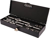 Изображение товара Набор плашек М3-М12 DIN EN 22568 HSS-G Volkel 49599, 19 предметов