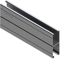 Изображение товара Профиль монтажный H-образный 41х124х2,5 мм, L=3000 мм, сдвоенный, тип H TERMOCLIP, горячий цинк