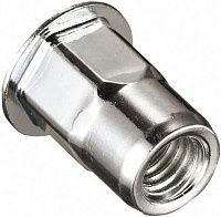 Изображение товара Резьбовая заклепка М10 с цилиндрическим бортиком, шестигранная 1/2, нержавеющая сталь А2