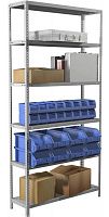 Стеллаж металлический до 200 кг, 6 полок Металл-завод СТФУ-П 1086-2,5 2500х1000х800 мм