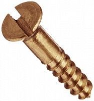 Саморез с потайной головкой и прямым шлицем DIN 97, бронза (Silicon bronze)