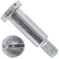 Изображение товара Винт ступенчатый с плоской головкой и прямым шлицем М5х16 DIN 923, оцинкованная сталь