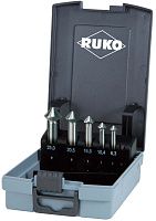 Набор зенковок 6,3-25 мм, 5 шт HSS-G, DIN 335C UltimateCut Ruko 102791RO, 90°