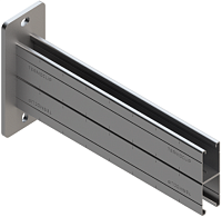 Консоль монтажная сдвоенная 41х124х2,5 600 мм Termoclip ТСА 09373203, оцинкованная сталь