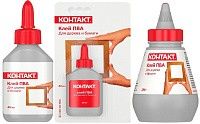 Изображение товара Контактный клей ПВА КОНТАКТ для дерева и бумаги 60 мл 12055
