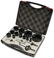 Набор коронок 16-76 мм HSSE-Co8 H-Tools 04403230, биметаллические, 17 предметов