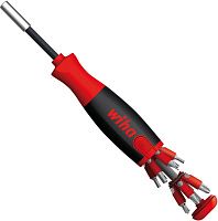 Отвертка с битами SL, PH, PZ, TORX, HEX LiftUP-25 Wiha 38601 (SB), 12 пр.
