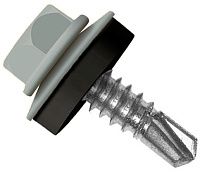 Саморез кровельный со сверлом 5,5х32 RAL 7037 серый пыльный