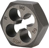 Плашка шестигранная М6х1 мм HSS DIN 382 Ruko 267060