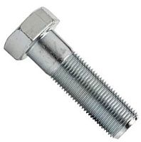 Болт с неполной мелкой резьбой М18х1,5х50 DIN 960 (ISO 8765) класс прочности 5.6, оцинкованная сталь