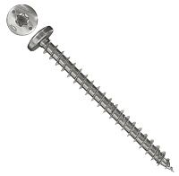 Саморез с полукруглой головкой и полной резьбой 3,5х12 мм Fischer FPF-PT A2F 657357, нержавеющая сталь А2 (200 шт)