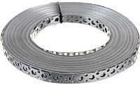 Лента перфорированная прямая ОЛП 12х0,75 мм (25 м), оцинкованная сталь