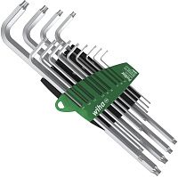 Набор ключей Г-образных TORX T5-T45 Wiha ProStar 366TS 39104, 13 предметов