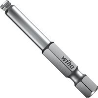 Бита под внутренний шестигранник HEX со сферической головкой длина 50 мм, E1/4" Wiha Professional серии 7047RZ, сталь Cr-V