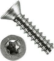 Саморез с потайной головкой и шлицем TORX, ISO 14586 (DIN 7982) форма F, нержавеющая сталь А2