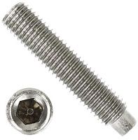 Винт установочный М12х10 DIN 915 (ISO 4028) с цапфой, нержавеющая сталь А2