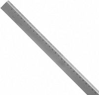 Линейка утолщенная 1000х30х6 мм, DIN866/B шкала 1 мм, Kinex 1007-02-100, сталь