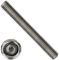 Винт установочный с плоским концом М8х14 DIN 913 (ISO 4026), нержавеющая сталь А4