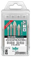 Набор сверл по керамике и стеклу 4-10 мм CeramicMaster Heller TD24942, 5 шт