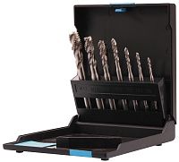 Набор машинных винтовых метчиков M3-M12 DIN371/376 HSSE Volkel, 7 предметов, пластиковый кейс